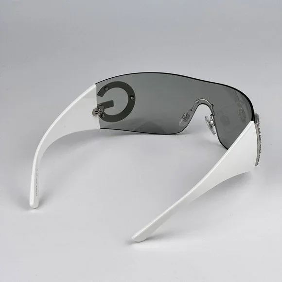 D&G DG2298B 06/87 Sunglasses Light Grey Rimless Pillow Women